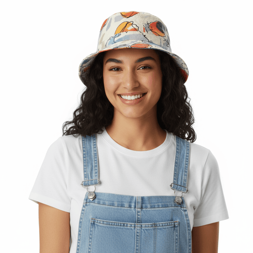 Dolce & Gabbana Women's Floral Print Bucket Hat - Stylish Reversible Sun Hat-