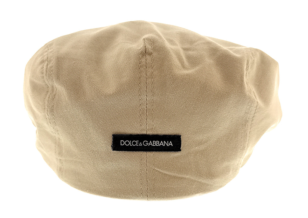 Dolce & Gabbana  Beige Traditional Flat Cap-