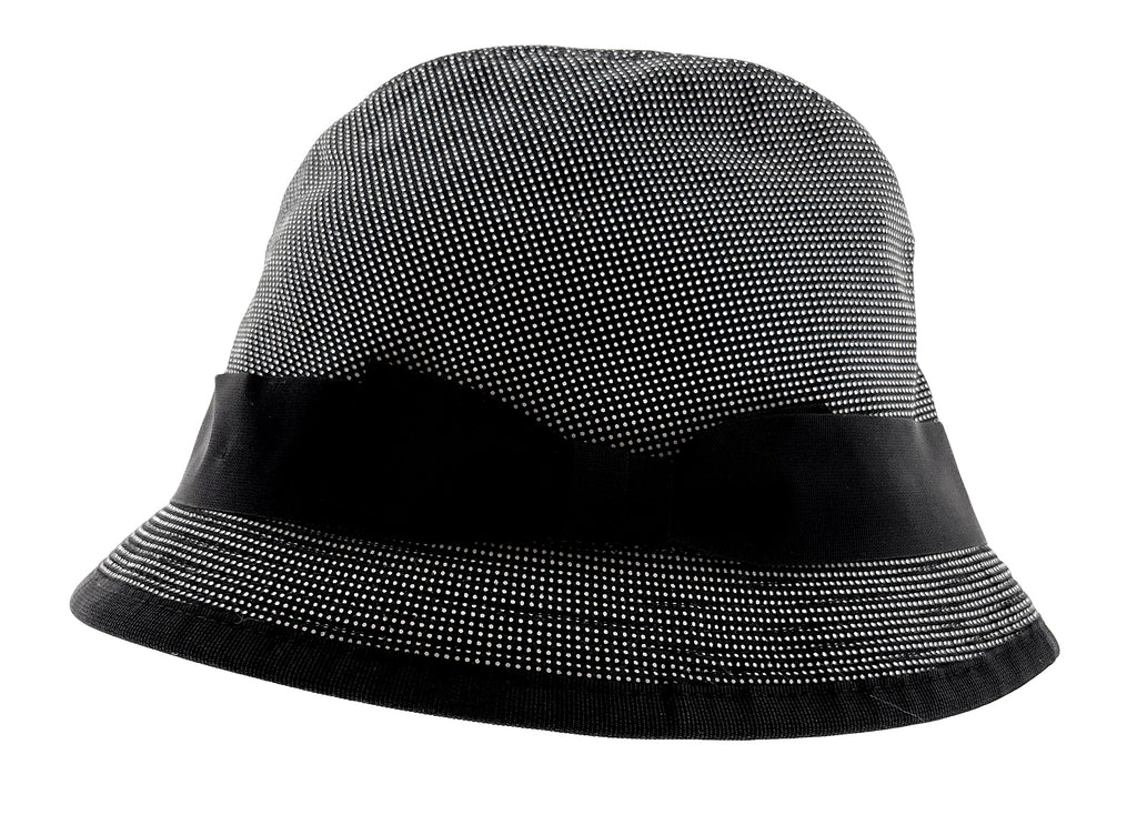 Dolce & Gabbana Cotton Black Polka Dot Bucket Hat with Ribbon Band