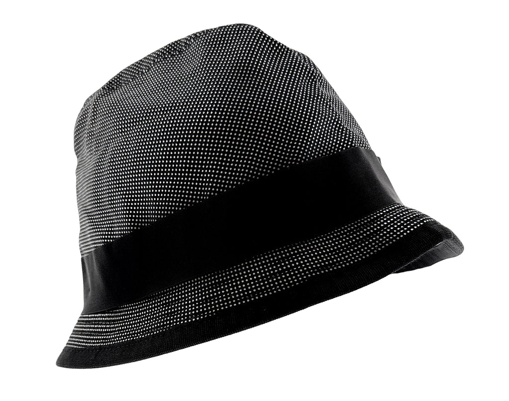 Dolce & Gabbana Cotton Black Polka Dot Bucket Hat with Ribbon Band