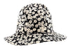 Dolce & Gabbana Pure Silk Black and White Floral Bucket Hat-