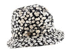 Dolce & Gabbana Pure Silk Black and White Floral Bucket Hat-