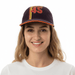 Dolce & Gabbana Purple Retro Print Baseball Cap
