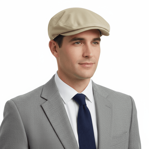 Dolce & Gabbana Beige Solid Signature Classic Flat Cap