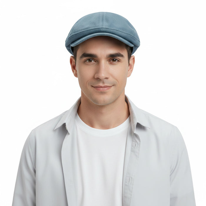 Dolce & Gabbana Navy Blue Modern Flat Cap