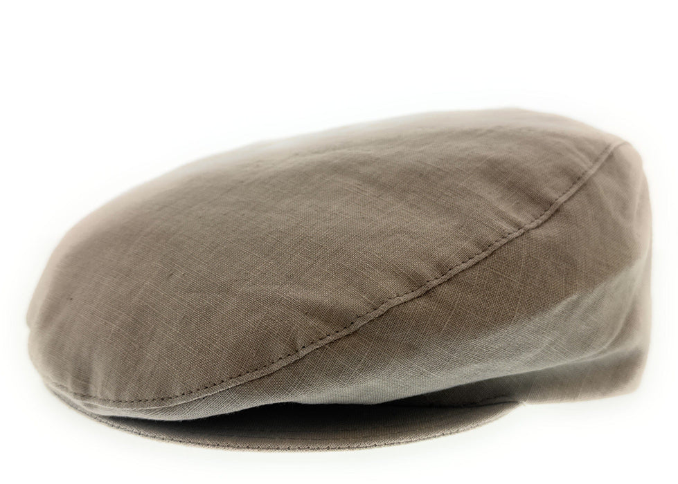 Dolce & Gabbana Men’s Beige Linen Flat Cap –  Luxury Headwear