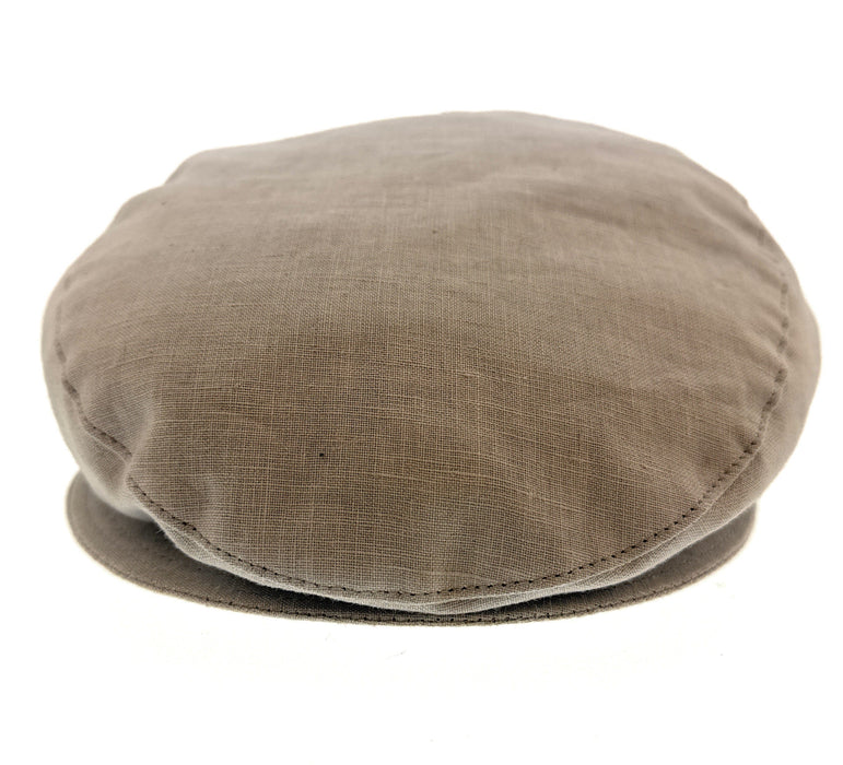 Dolce & Gabbana Men’s Beige Linen Flat Cap –  Luxury Headwear
