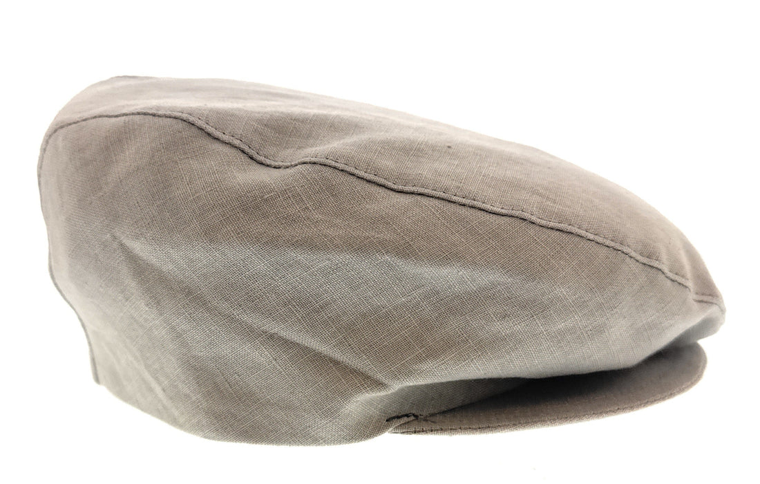 Dolce & Gabbana Men’s Beige Linen Flat Cap –  Luxury Headwear