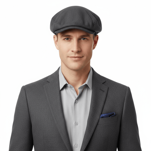 Dolce & Gabbana Anthracite Solid Signature Classic Flat Cap