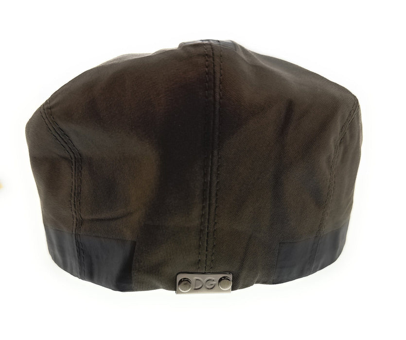 Dolce & Gabbana Military Army Green Cotton Blend Flat Cap –  Luxury Headwear-Adult S