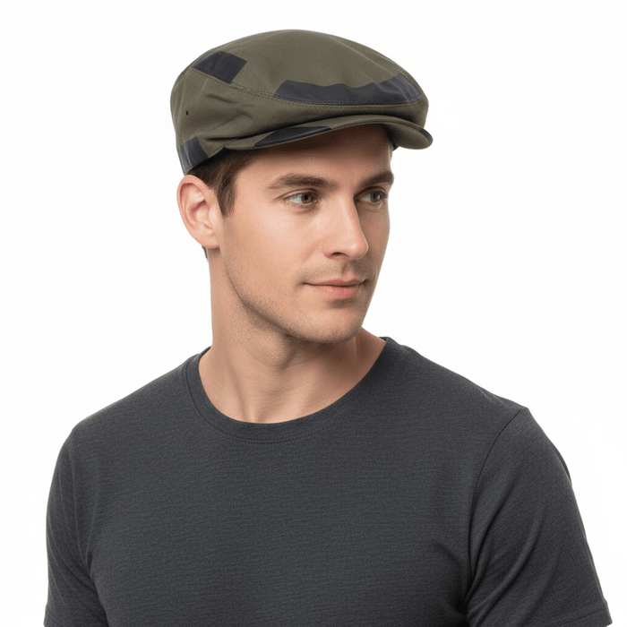 Dolce & Gabbana Military Army Green Cotton Blend Flat Cap –  Luxury Headwear-Adult S