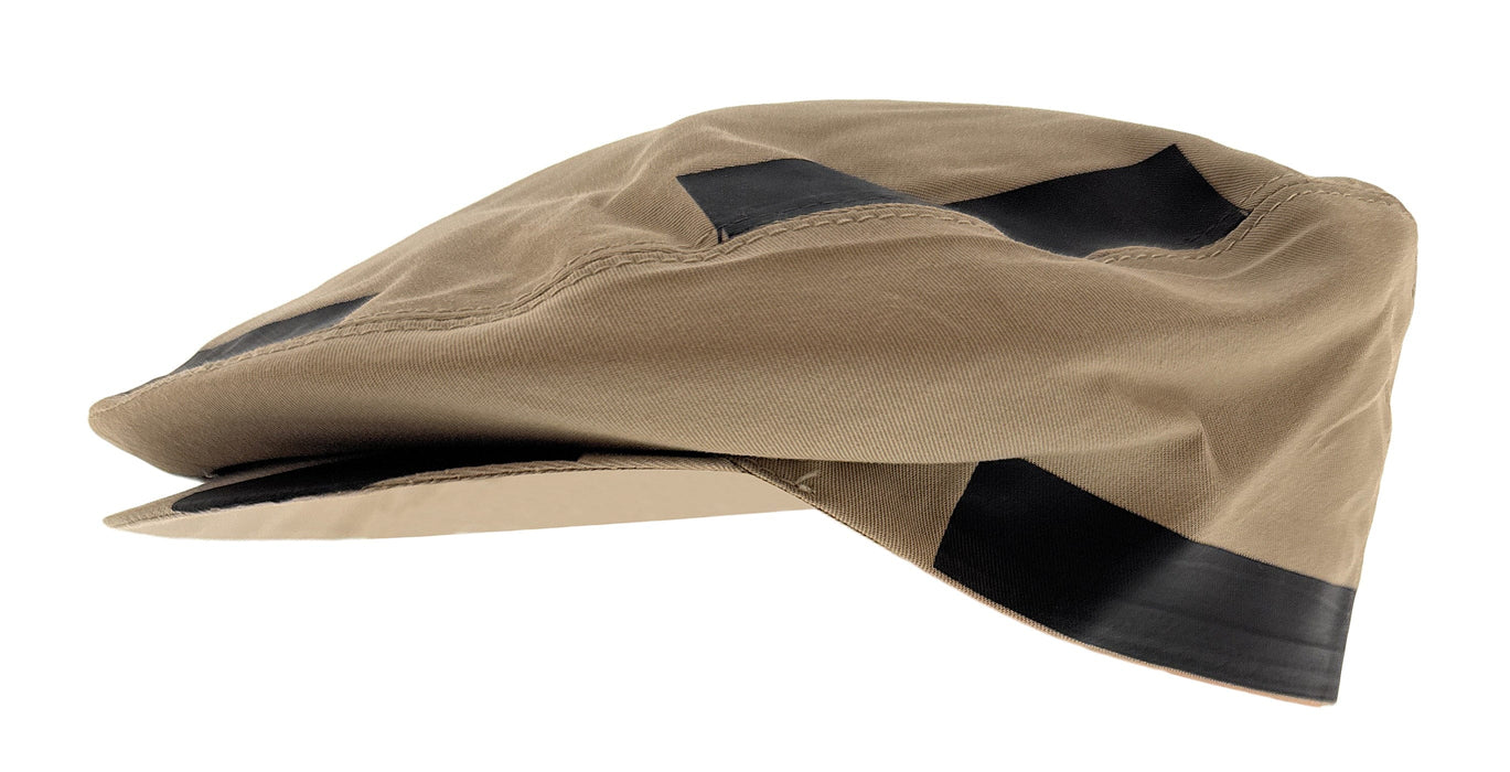 Dolce & Gabbana Beige/Black  Solid Signature Modern  Flat Cap-ayered Brim with Sleek Edge