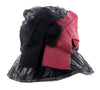 Dolce & Gabbana Multicolor Bow Accent Black Red Bucket Hat - Wool Blend-58