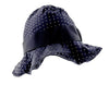 Dolce & Gabbana 100% Silk Black Polka Dot Bucket Hat with Floppy Brim-56