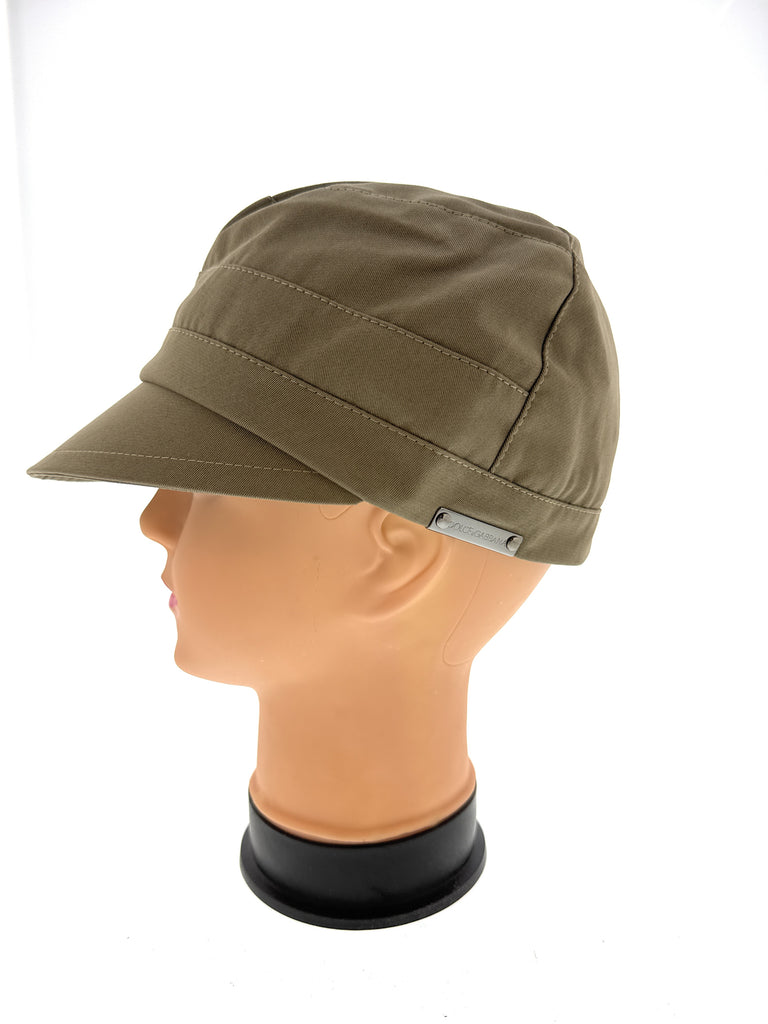 Dolce & Gabbana Olive Green Military-Inspired  Cap