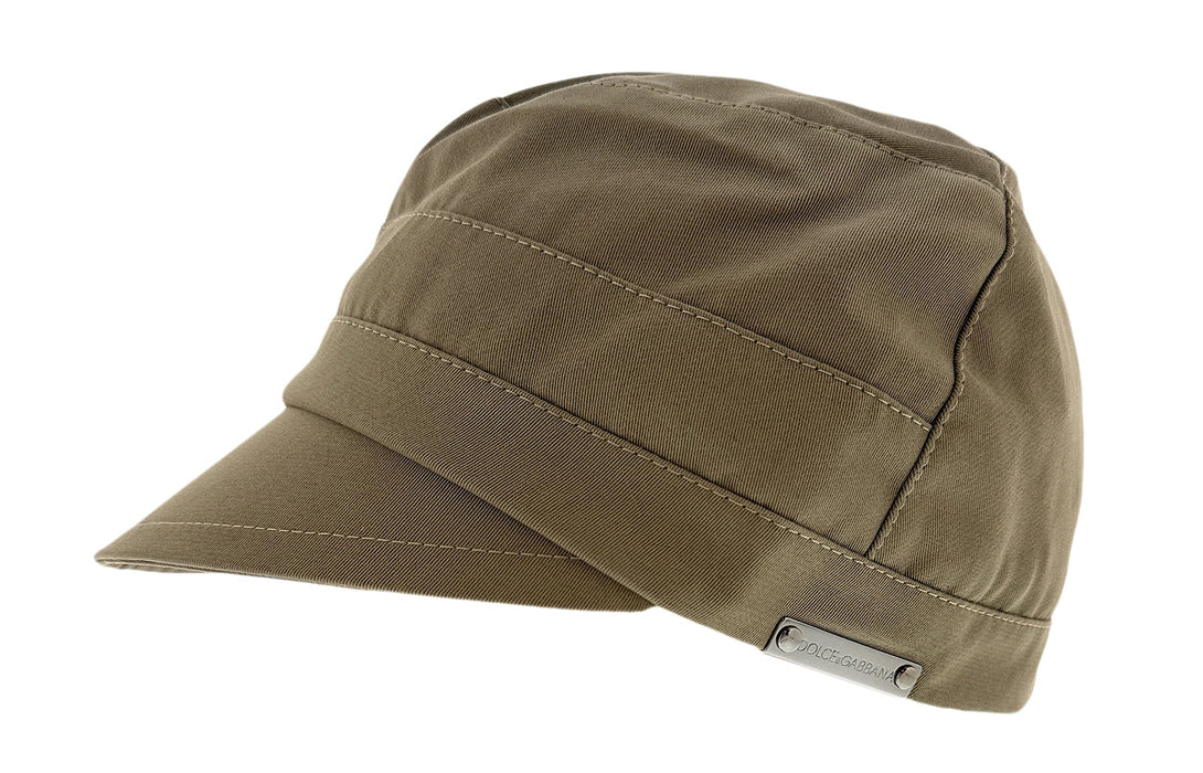 Dolce & Gabbana Olive Green Military-Inspired  Cap