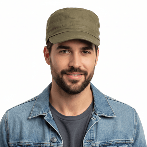 Dolce & Gabbana Olive Green Military-Inspired  Cap