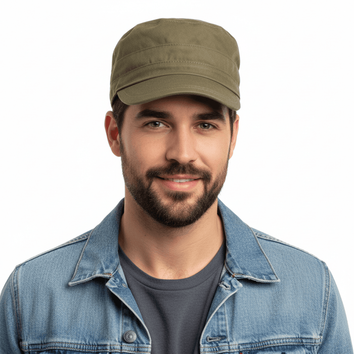 Dolce & Gabbana Olive Green Military-Inspired  Cap