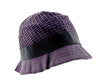 Dolce & Gabbana Texture Purple 100% Cotton Bucket Hat with Bow-60