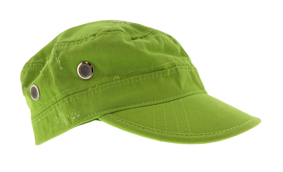 Dolce & Gabbana Lime Green Solid Signature Utility-Inspired Cap
