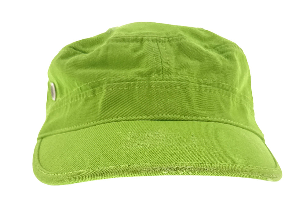 Dolce & Gabbana Lime Green Solid Signature Utility-Inspired Cap