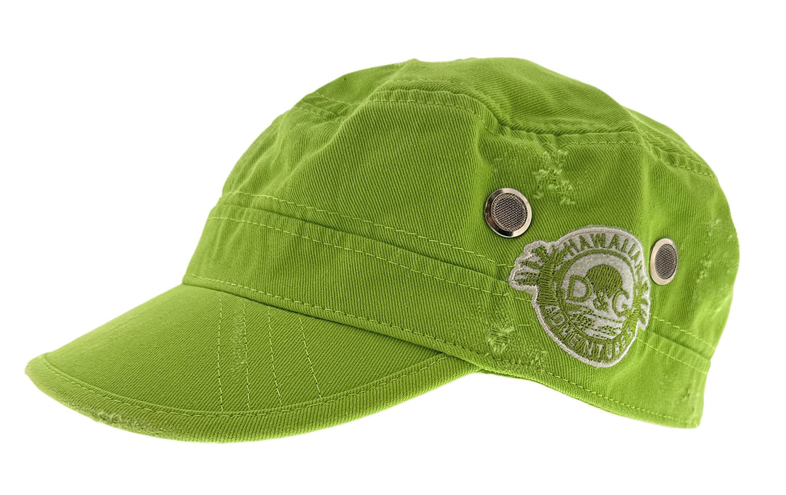 Dolce & Gabbana Lime Green Solid Signature Utility-Inspired Cap