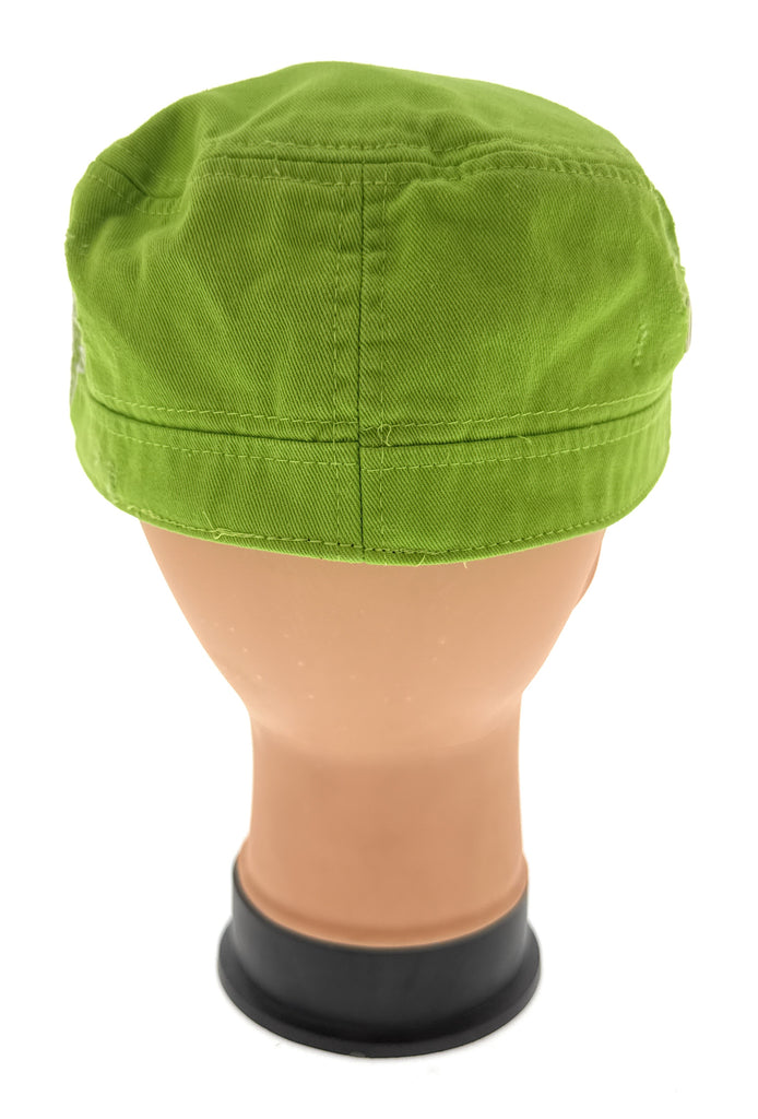 Dolce & Gabbana Lime Green Solid Signature Utility-Inspired Cap