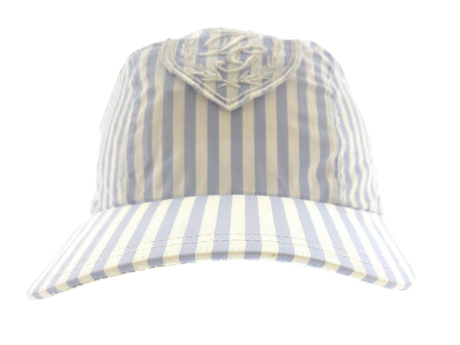 Dolce & Gabbana Blue  White Classic Striped Cap