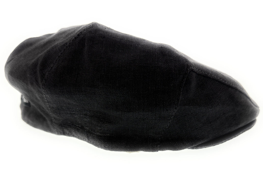 Dolce & Gabbana Men’s Black Pure Linen  Flat Cap