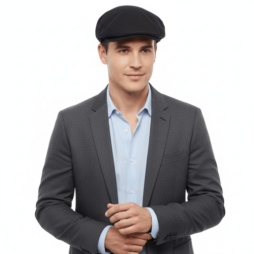 Dolce & Gabbana Men’s Black Pure Linen  Flat Cap