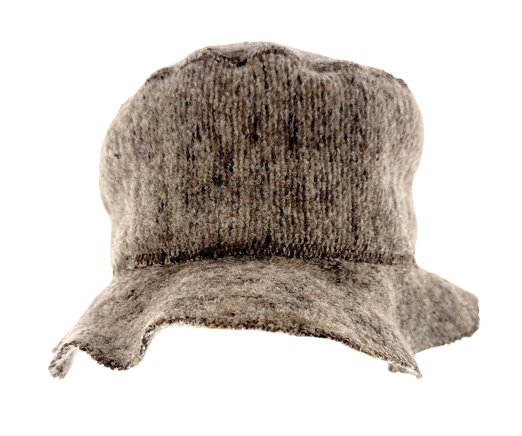 Dolce & Gabbana Lt Grey  Virgin Wool Textured Bucket Hat - Winter Hat-