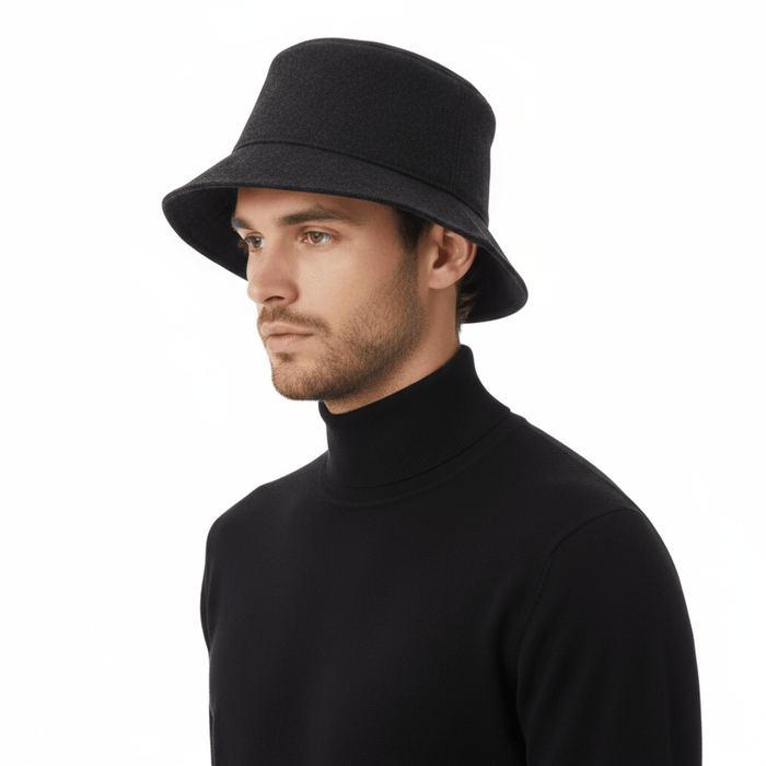 Dolce & Gabbana Virgin Wool Blend Bucket Hat – Classic Winter Headwear-
