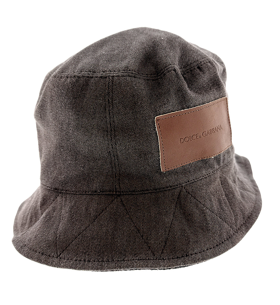 Dolce & Gabbana  Premium Black Wool Blend Bucket Hat –60