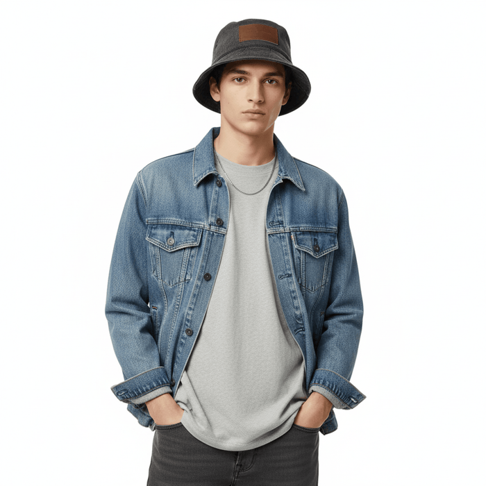 Dolce & Gabbana  Premium Black Wool Blend Bucket Hat –60