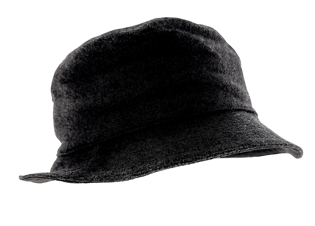 Dolce & Gabbana Virgin Cotton Blend Bucket Hat  - Charcoal Grey-57