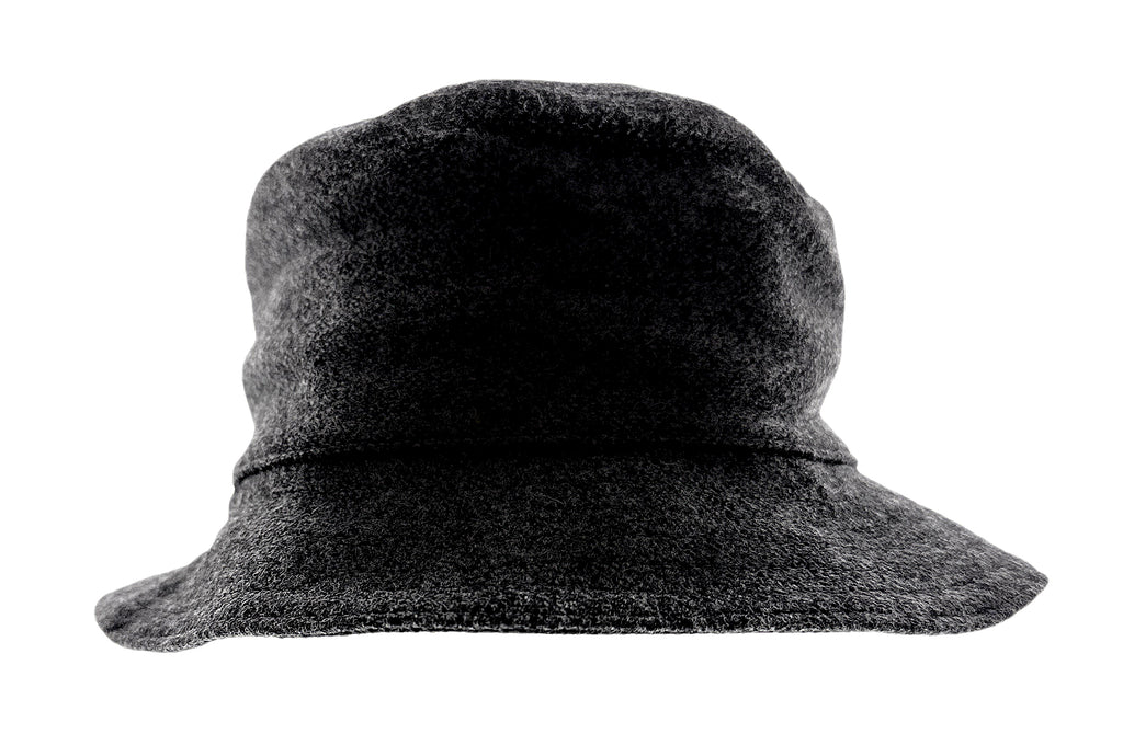 Dolce & Gabbana Virgin Cotton Blend Bucket Hat  - Charcoal Grey-