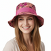 Dolce & Gabbana Pink Elegant Floral Silk Bucket Hat with Grosgrain Bow-57