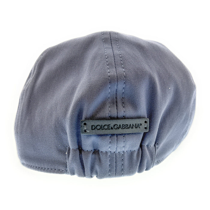 Dolce & Gabbana Black Cotton Blend Flat Cap