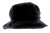 Dolce & Gabbana Black Wool Blend Bucket Hat with Logo Detail-