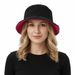 Dolce & Gabbana Black Wool Blend Bucket Hat with Logo Detail-57