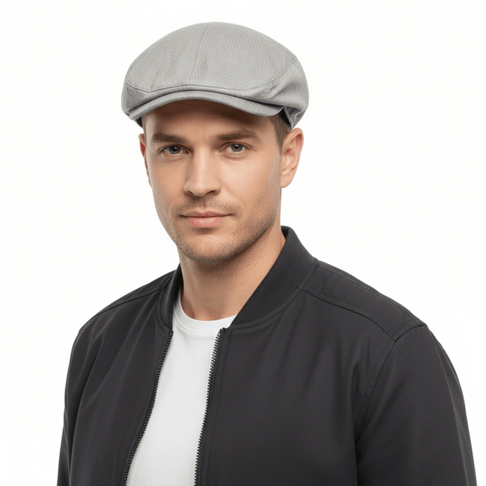 Dolce & Gabbana  Light Grey Dot Pin Flat  Cap-One Size