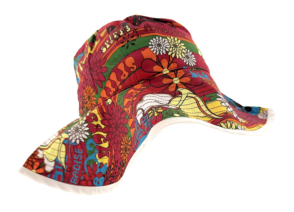 Dolce & Gabbana Women's 70s-Inspired Floral Print Wide Brim Cotton Bucket Hat-S