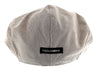 Dolce & Gabbana  Light Grey Fine Weave Flat Cap-58