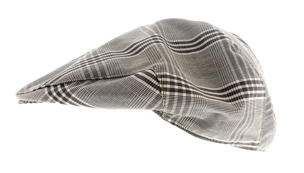 Dolce & Gabbana  Light Grey Plaid Flat Cap-58