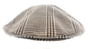 Dolce & Gabbana  Light Grey Plaid Flat Cap-58