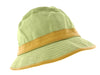 Dolce & Gabbana  Lime Green Textured Bucket Hat with Leather Trim-57