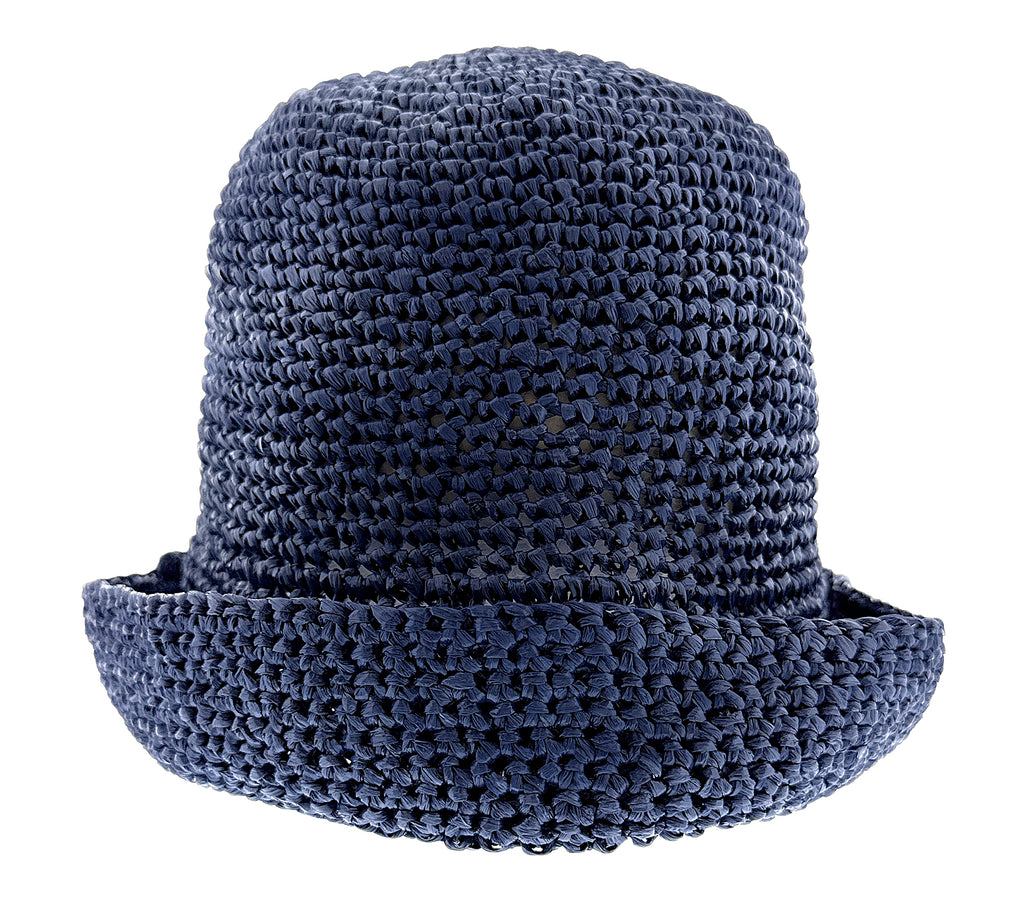 Dolce & Gabbana  Blue Woven Straw Bucket Hat - Chic Summer Beach Hat-S