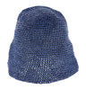 Dolce & Gabbana  Blue Woven Straw Bucket Hat - Chic Summer Beach Hat-S