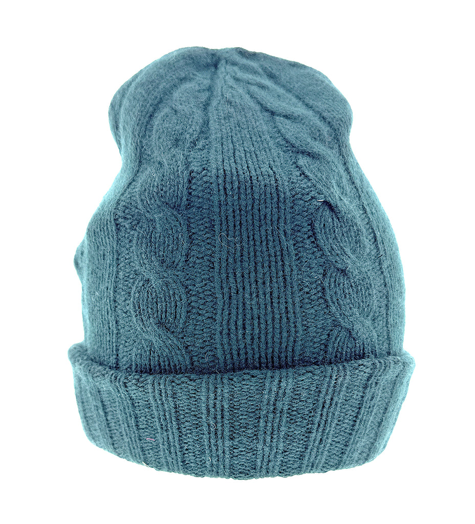 Dolce & Gabbana  Teal Wool Beanie - Cozy Winter Hat -57