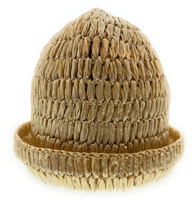 Dolce & Gabbana  Ivory  Woven Straw Bucket Hat - Chic Summer Beach Hat-M-Adult M